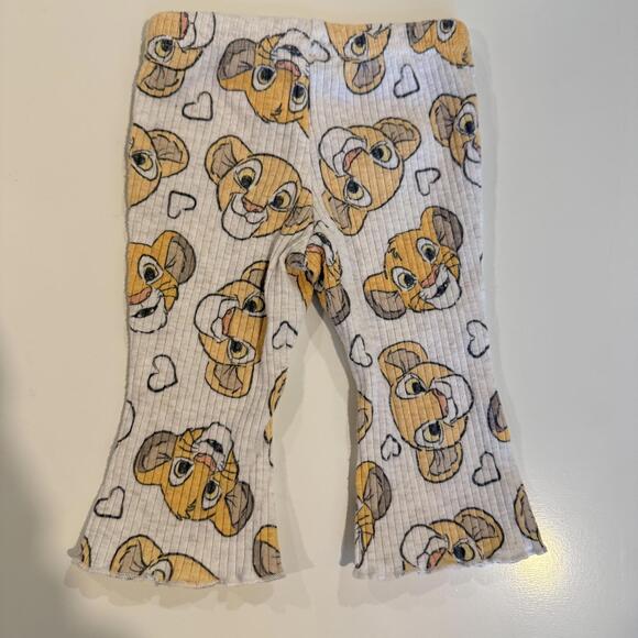 Disney Baby 0-3M Simba Print Ribbed Top and Pants Set Long Sleeve Ruffles - Picture 9 of 9